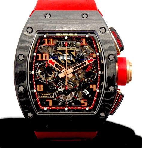 richard mille rm011 lotus f1 team price|Richard Mille RM011 Lotus F1 Team Romain Grosjean RM011 .